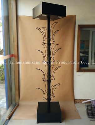 قفسه صفحه نمایش لوازم جانبی خودرو L700mm W700mm ، صفحه نمایش کلاه ایمنی با قلاب می ایستد