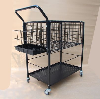 800mm High 370mm Wide Storage Storage Stack Rack Ballport 325 توپ تنیس سبد آموزشی ، رنگ مشکی