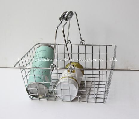 135 میلی متر ارتفاع 285 میلی متر سبد تزئینی مزرعه ای به سبک بازار برای حمام ، با دستگیره و کیف پارچه ای