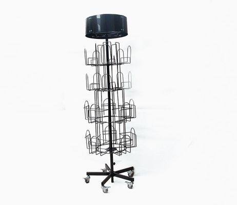 524 میلی متر طول 1708 میلی متر ارتفاع چرخش ادبیات قفسه ، Spinner Book Rack 360 درجه