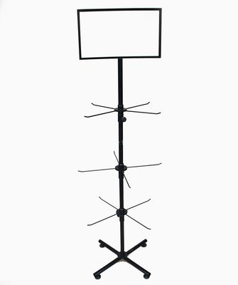 3 ردیف 550mm عرض 1780mm ارتفاع صفحه نمایش چرخان قفسه برای مورد تلفن