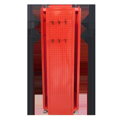 قفسه نمایش چهار طبقه Pegboard با لوگوی سفارشی نگهدارنده