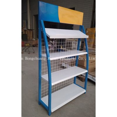 قفسه نمایش لوازم جانبی خودرو سبک مدرن H850mm با رنگ آبی