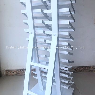 2050 میلی متر ارتفاع 320*480 میلی متر نمونه قفسه نمایش ، قفسه نمایش شیشه ای با رنگ سفید