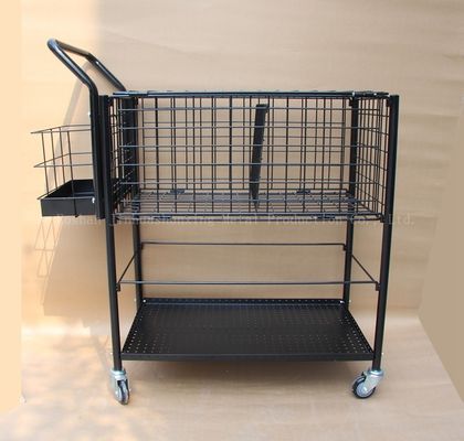 800mm High 370mm Wide Storage Storage Stack Rack Ballport 325 توپ تنیس سبد آموزشی ، رنگ مشکی