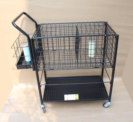 800mm High 370mm Wide Storage Storage Stack Rack Ballport 325 توپ تنیس سبد آموزشی ، رنگ مشکی