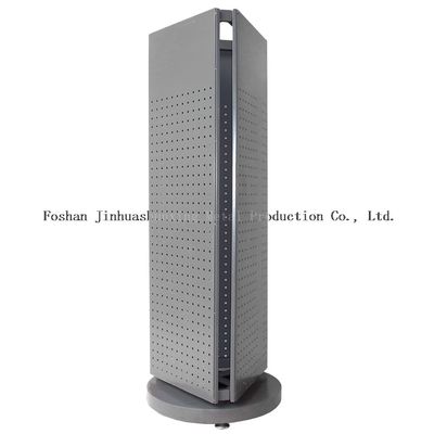 کف پایدار L400mm W400mm کف ایستاده Pegboard Spinner Rack 3 طرف