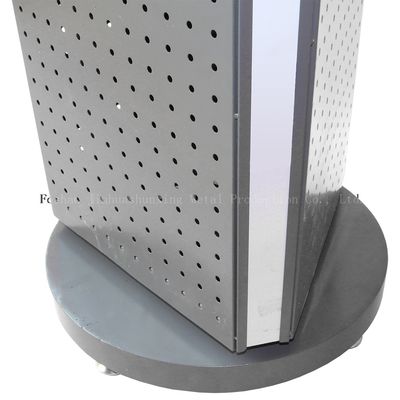 کف پایدار L400mm W400mm کف ایستاده Pegboard Spinner Rack 3 طرف