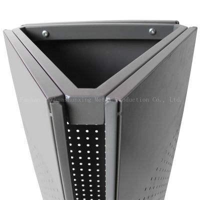 کف پایدار L400mm W400mm کف ایستاده Pegboard Spinner Rack 3 طرف