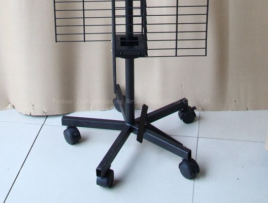 چهارطرفه W500mm H1800mm Rack Display Rack ck قفسه نمایش لوازم جانبی تلفن همراه با قلاب