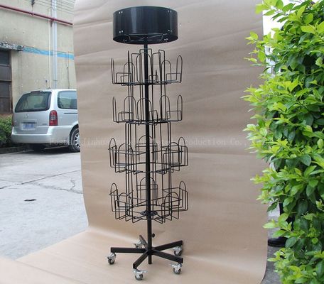 524 میلی متر طول 1708 میلی متر ارتفاع چرخش ادبیات قفسه ، Spinner Book Rack 360 درجه