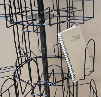 524 میلی متر طول 1708 میلی متر ارتفاع چرخش ادبیات قفسه ، Spinner Book Rack 360 درجه