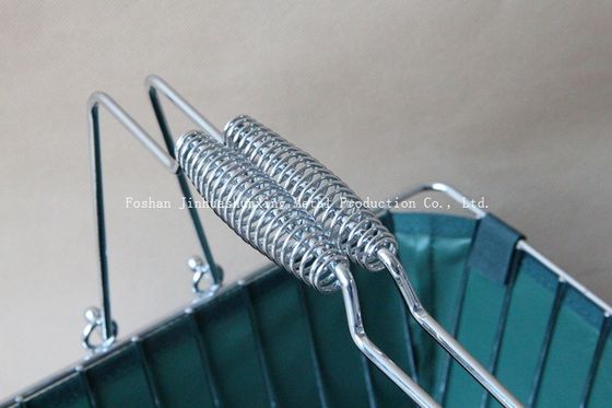 سبد رنگ سبز W215mm L285mm برای حمام ، Kicthen با دسته ، پایه ، کیف پارچه ای