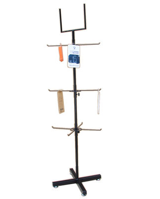 قفسه نمایش چرخان ایستاده طبقه W400mm H1500mm برای تبلیغات