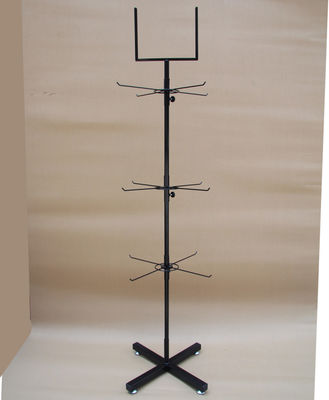 قفسه نمایش چرخان ایستاده طبقه W400mm H1500mm برای تبلیغات