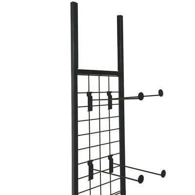 عرض 300mm عرض 1800mm ارتفاع رک سازنده لباس ، پایه آویز Chappal سیاه و سفید