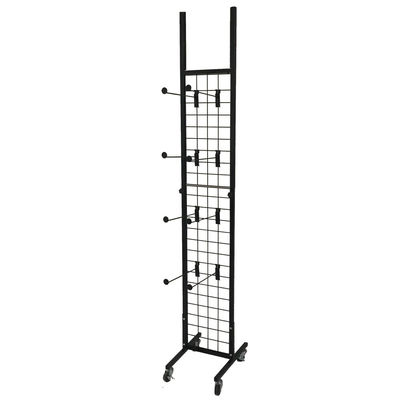 عرض 300mm عرض 1800mm ارتفاع رک سازنده لباس ، پایه آویز Chappal سیاه و سفید