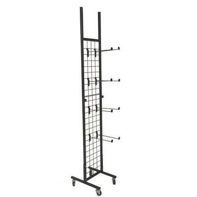 عرض 300mm عرض 1800mm ارتفاع رک سازنده لباس ، پایه آویز Chappal سیاه و سفید