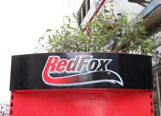 Bright Red TUV App Rack Pegboard، Peg Display Rack برای فروشگاه خرده فروشی