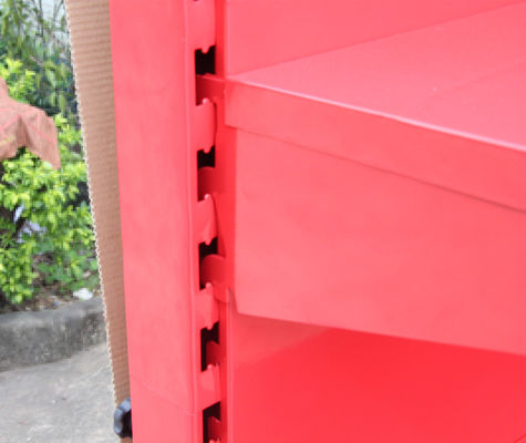 Bright Red TUV App Rack Pegboard، Peg Display Rack برای فروشگاه خرده فروشی