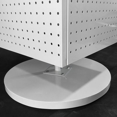 قفسه صفحه نمایش Pegboard H1440mm W540mm ، قفسه چرخان پیشخوان Pegboard Spinner Rack چهار طرفه