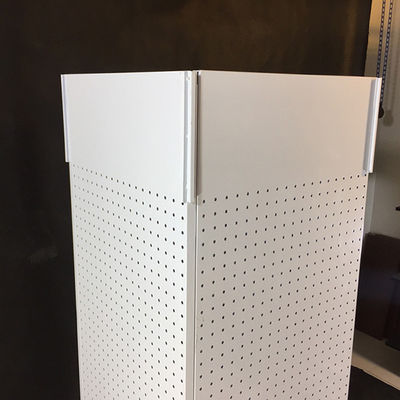 قفسه صفحه نمایش Pegboard H1440mm W540mm ، قفسه چرخان پیشخوان Pegboard Spinner Rack چهار طرفه