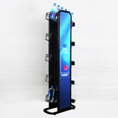 قفسه بطری آب معدنی 5 طبقه با آرم فلزی 240W*500L*1450mmH