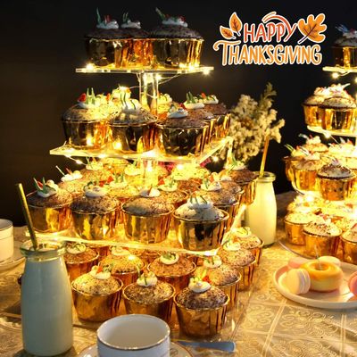 پایه کیک آکریلیک شیرینی 4 طبقه برای جشن عروسی تولد