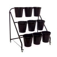 OEM Wedding Home Garden 3 Tier Flower Display Stand Flower Pot قفسه